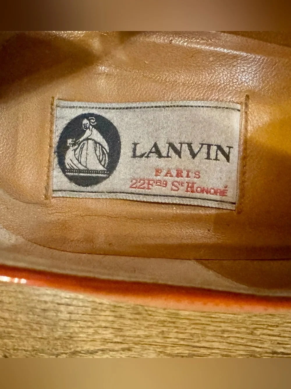 Lanvin Orange Patent Espadrille Wedge Pumps - Braided Jute Heel - 41